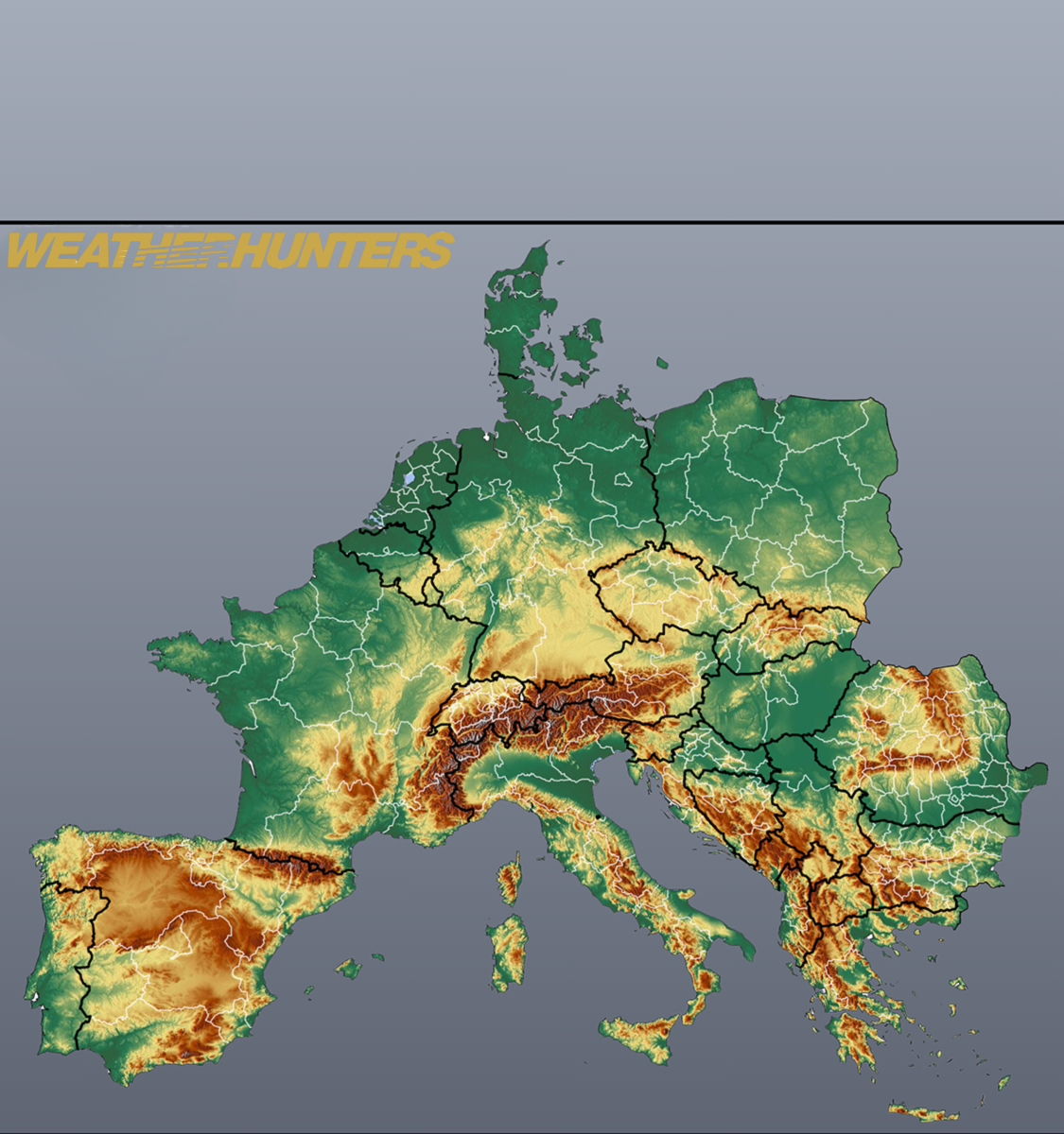 Europakarte — Tag 1