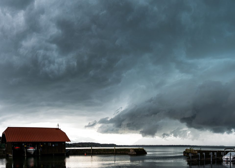 Unwetter am Chiemsee