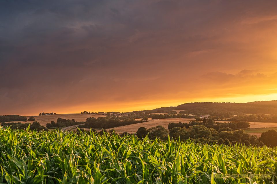 Abendrot nach einem Gewitter