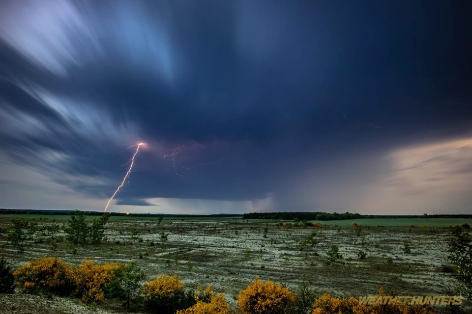Gewitter über der Lausitzer Wüste