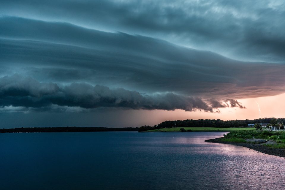 Unwetter überm See