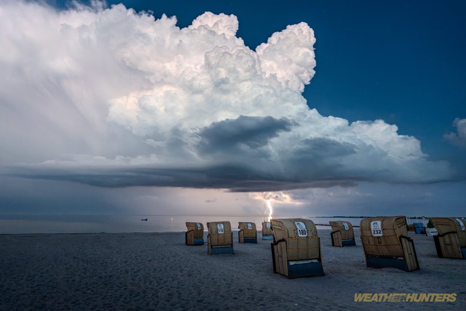 Gewitter über der Ostsee
