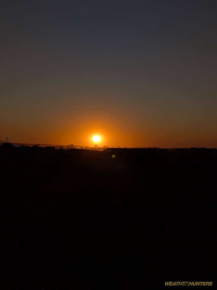 Sunset over Ballenstedt