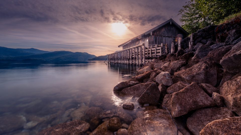 Hütte am Walchensee