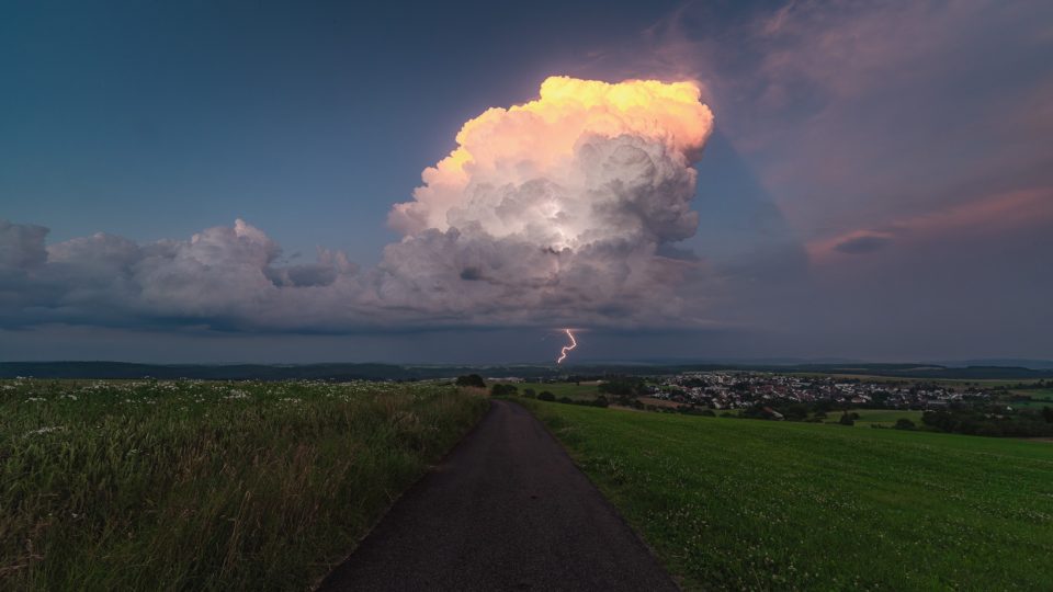 Gewitter mit Erdblitz, 28. Juni 2024