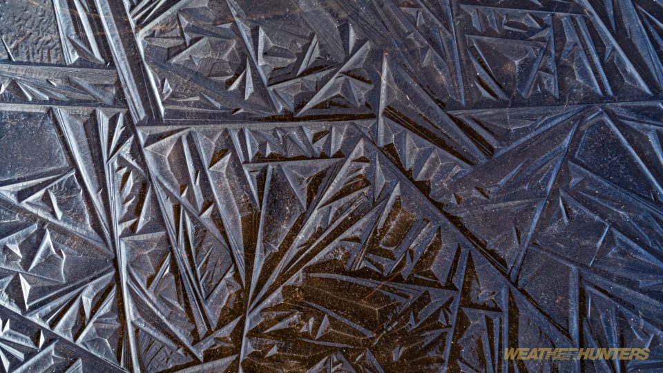 Dendritische Eiskristalle