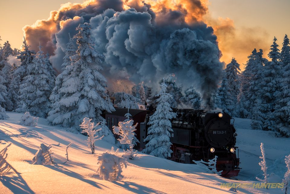 Brockenbahn im Schnee