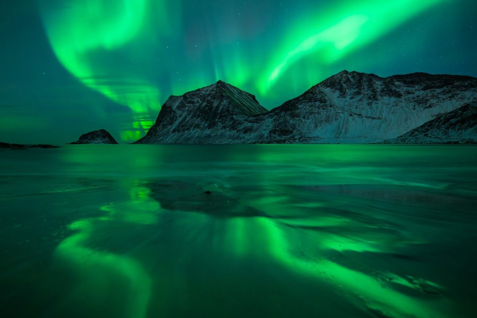 Northern Light / Haukland Beach, Lofoten