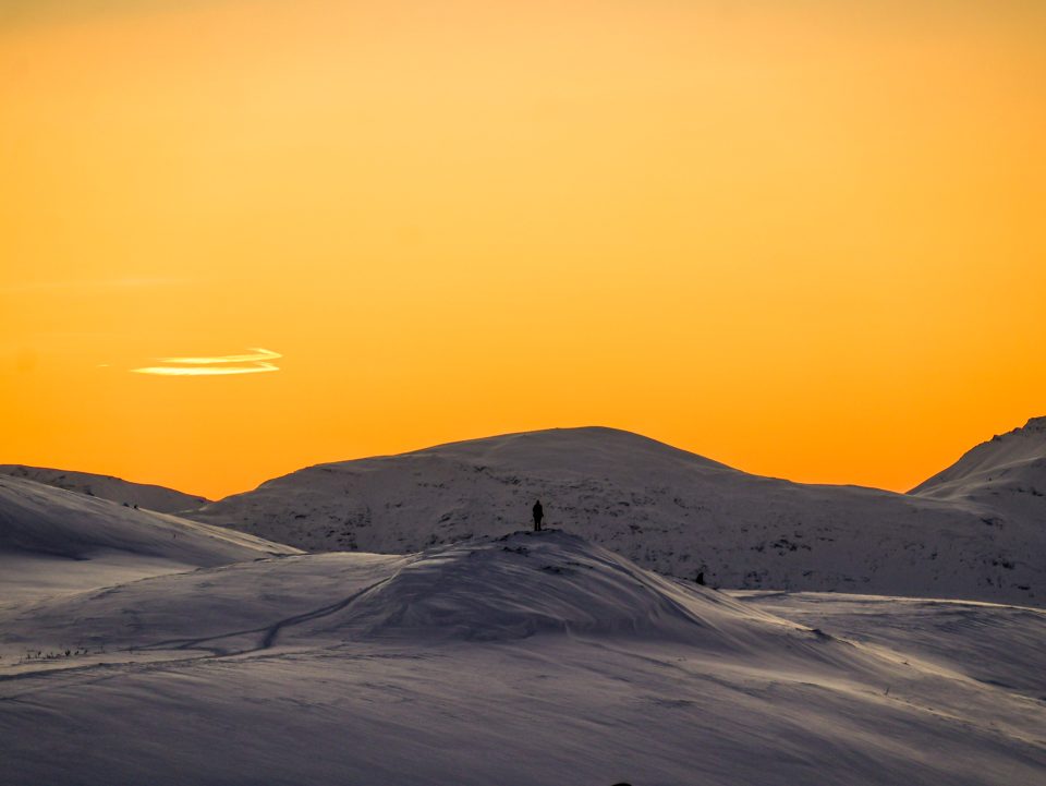 Arktischer Sonnenuntergang