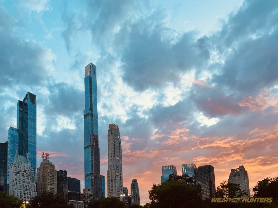Abendrot im Central Park New York