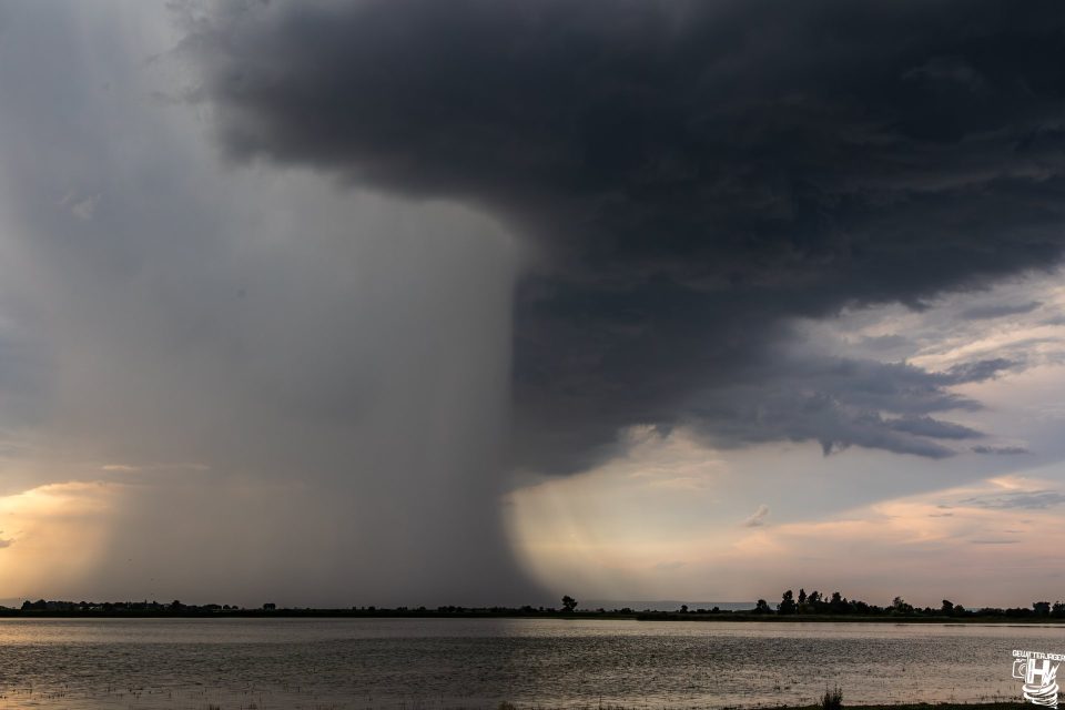 Niederschlagfuß am Gewitter im Burgenland