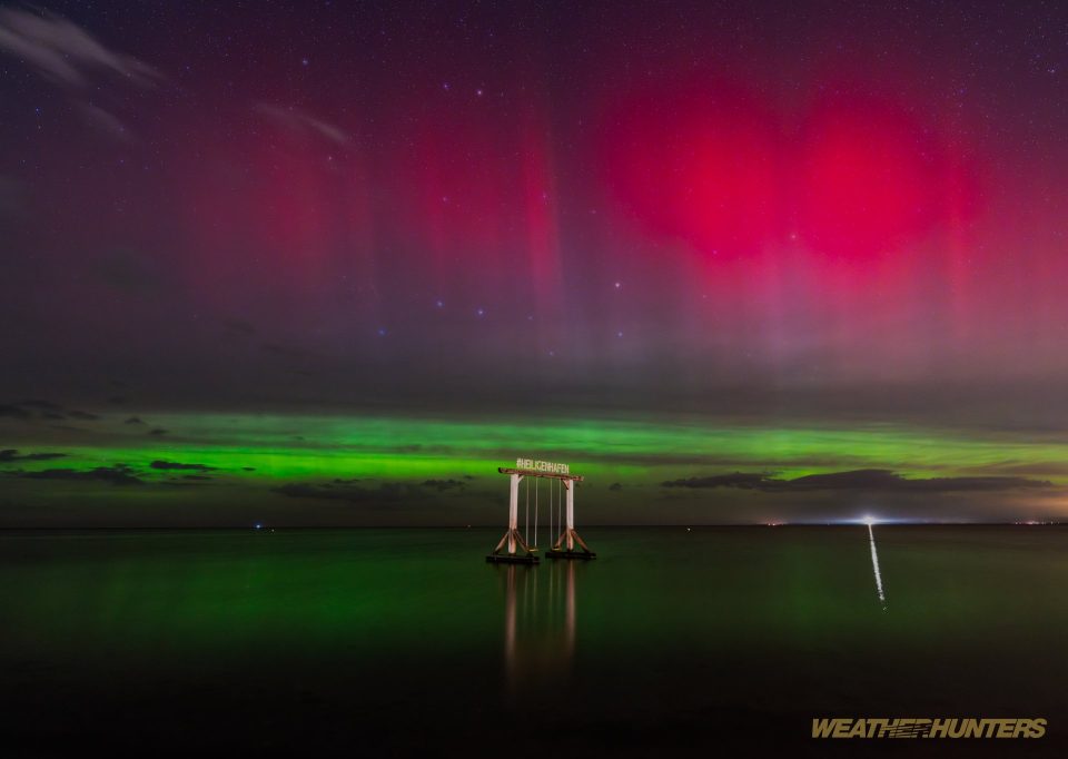 Polarlicht am Strand