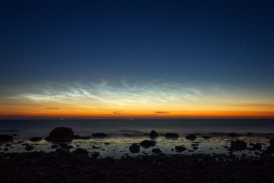 Nachtleuchtende Wolken auf Rügen