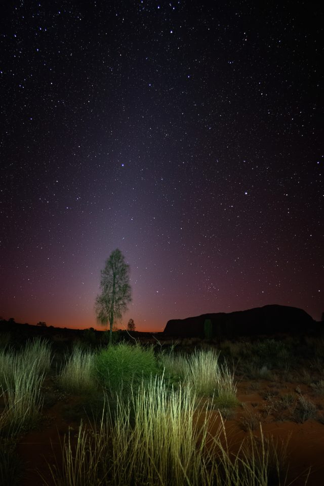 Zodiakallicht über Uluru