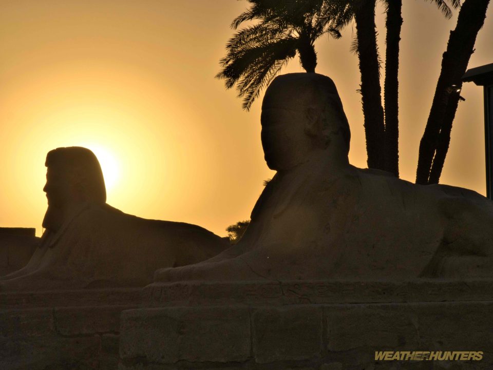 Sphinx im Gegenlicht