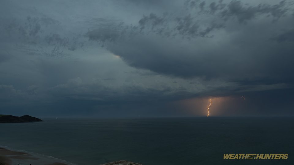 Gewitter Whitsand Bay, England