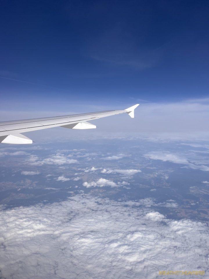 Wolken im Flug