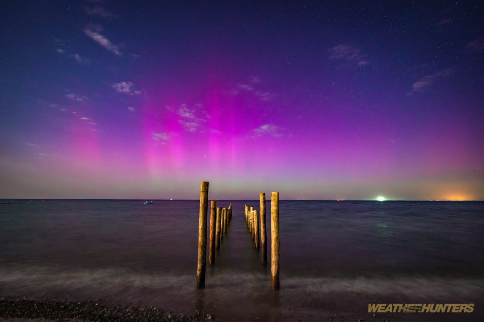 Polarlicht über der Ostsee