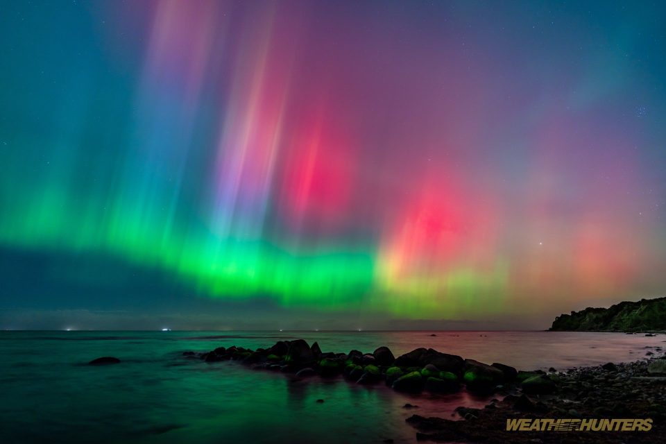 Polarlicht über der Ostsee