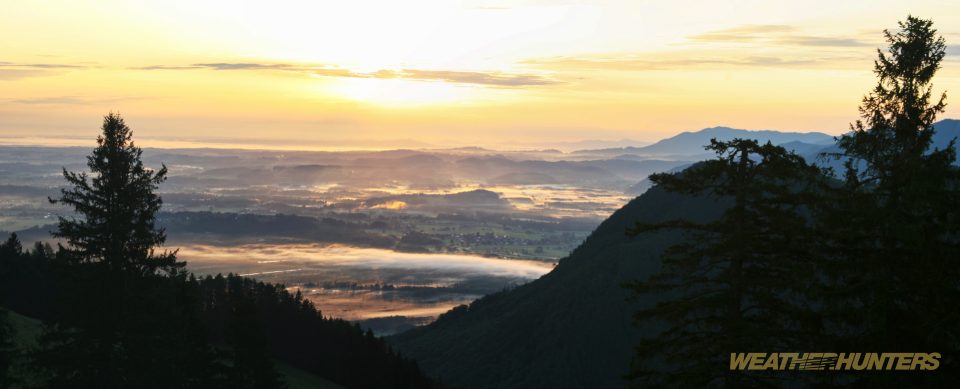 Sonnenaufgang am Erlbergkopf