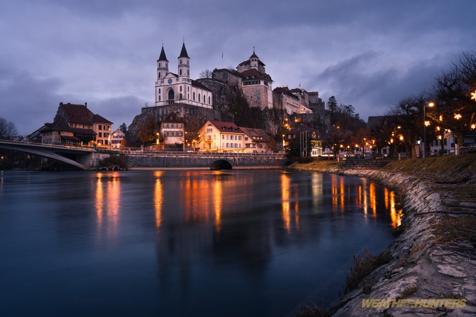 Blue Hour an der Aare