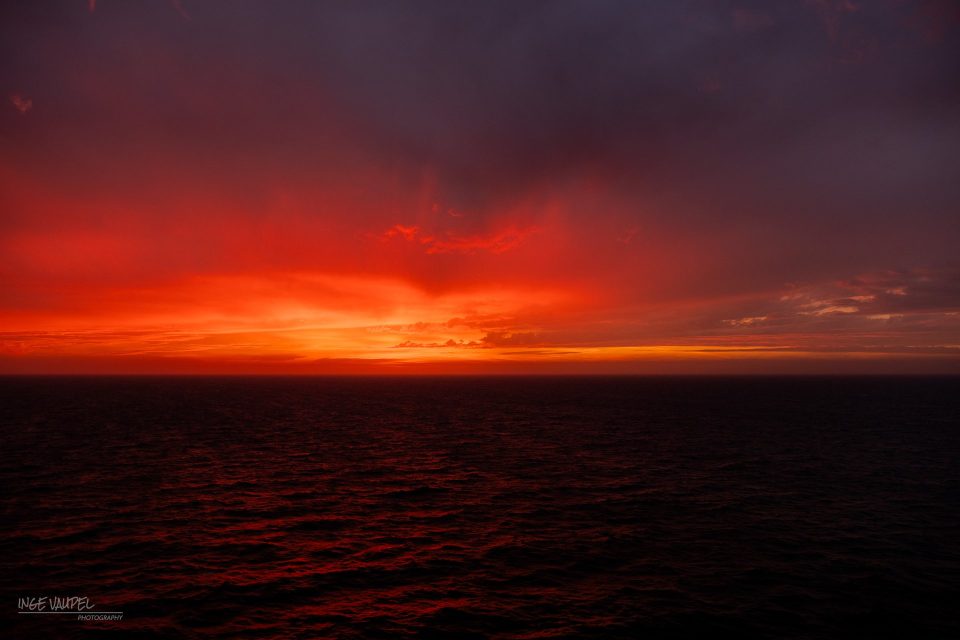 Sonnenuntergang über der Nordsee