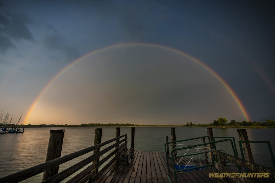 Nach dem Regen folgt der Regenbogen (Chiemsee)