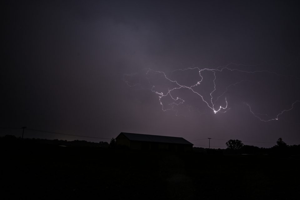 Blitzintensives Gewitter
