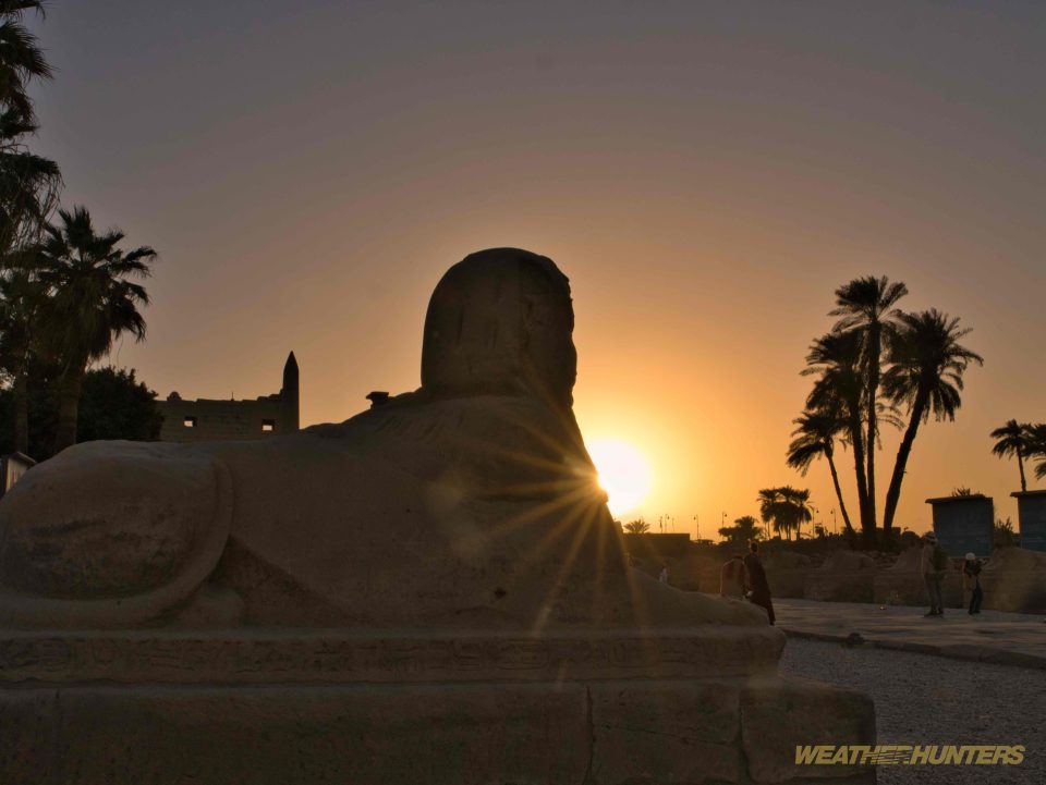 Sphinx im Gegenlicht