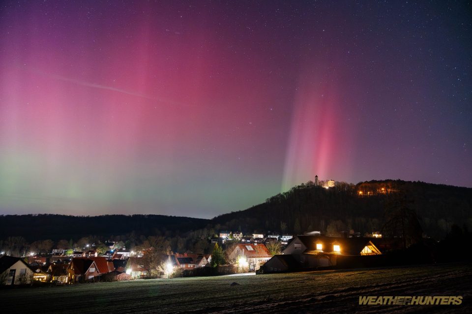 Nordlichter über der Plesse am 20.01.2026