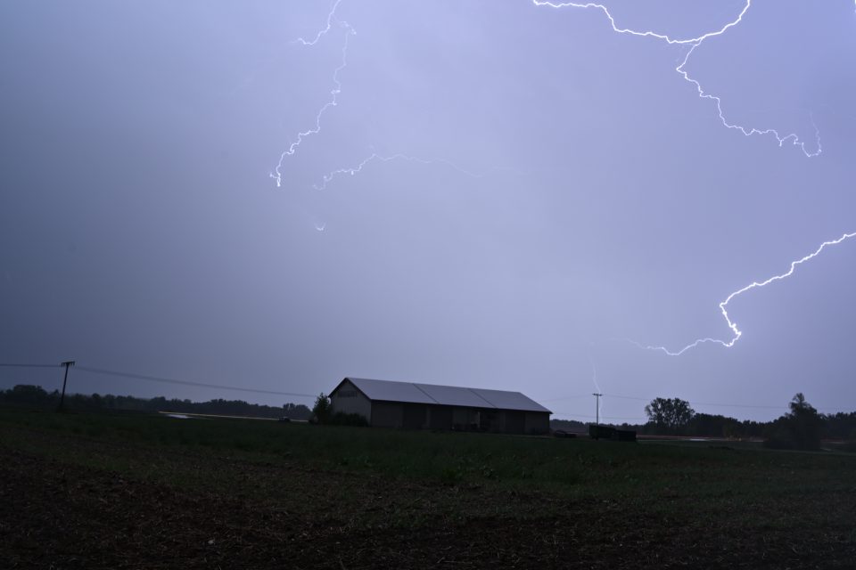 Blitzintensives Gewitter