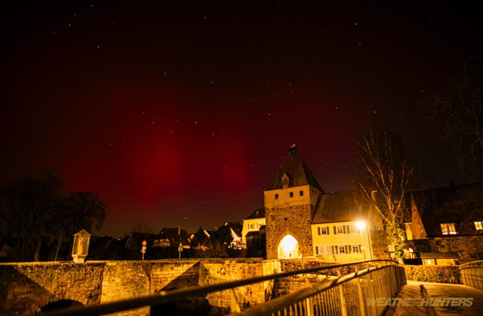 Polarlichter über Mittelfranken