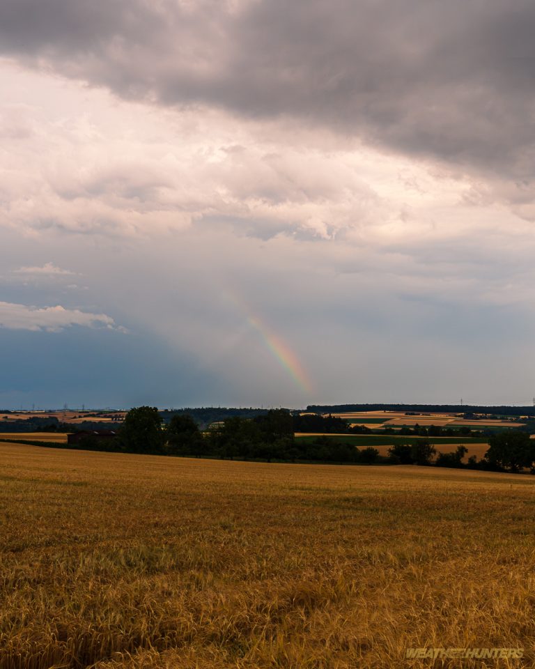 Nach Gewitterabzug kam der Regenbogen