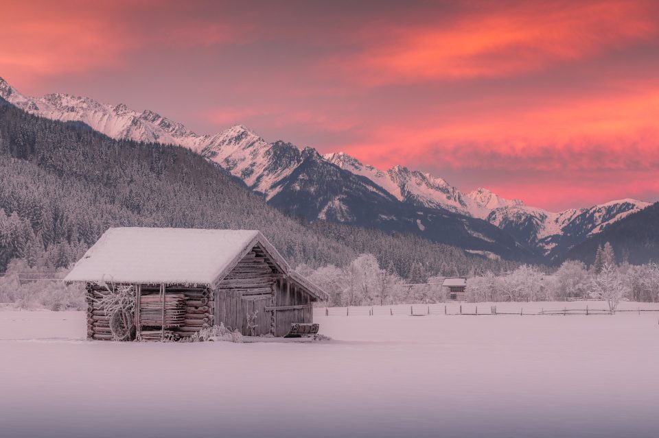 glowing snow