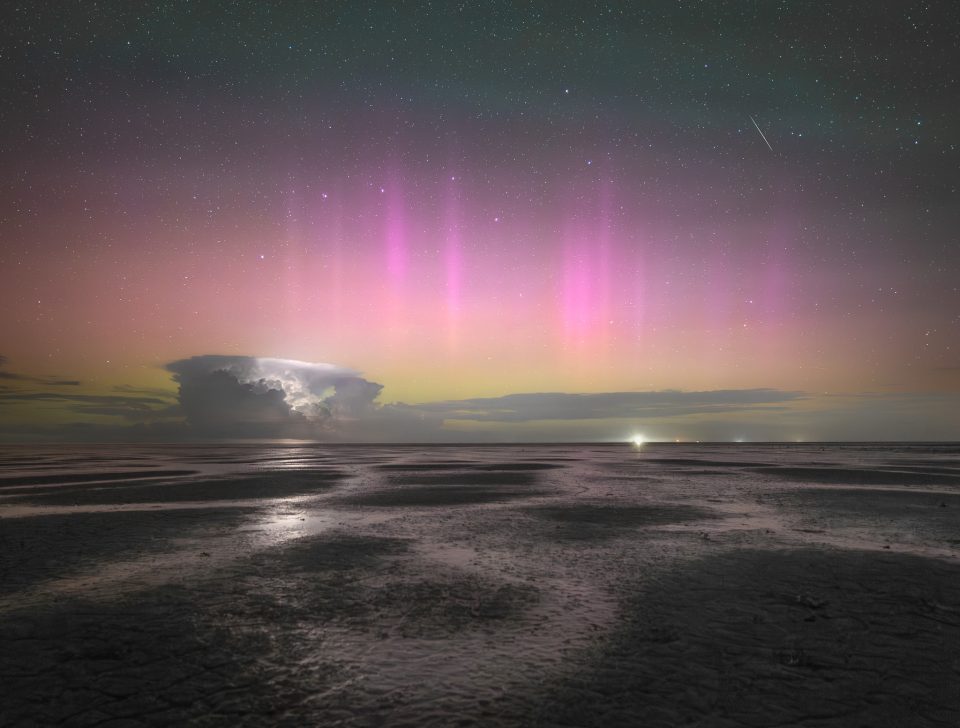 Aurora Borealis and Thunderstorm