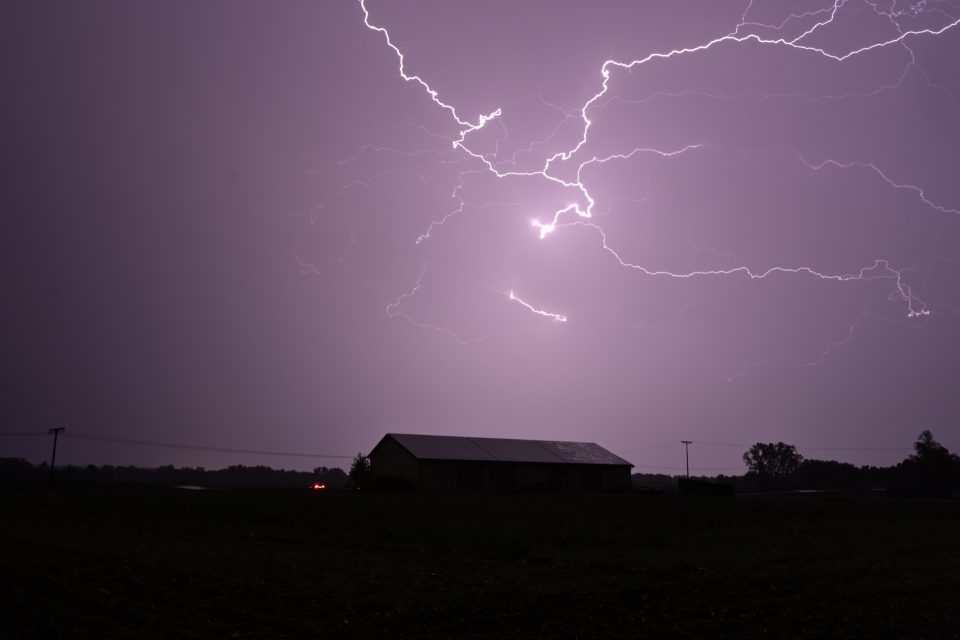 Blitzintensives Gewitter