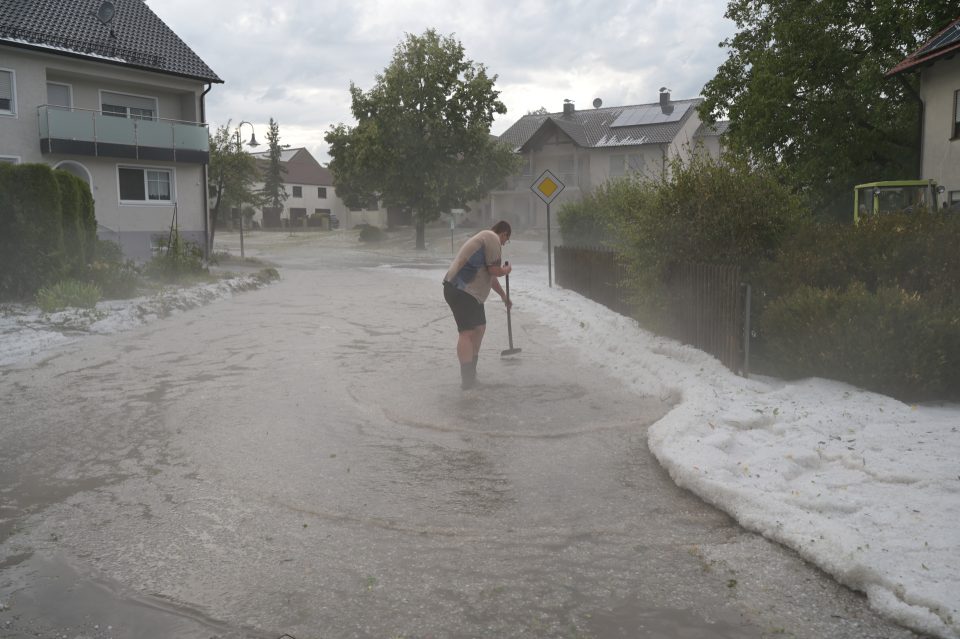 Hagelgewitter – Foto von Sturmjäger Alb-Donau
