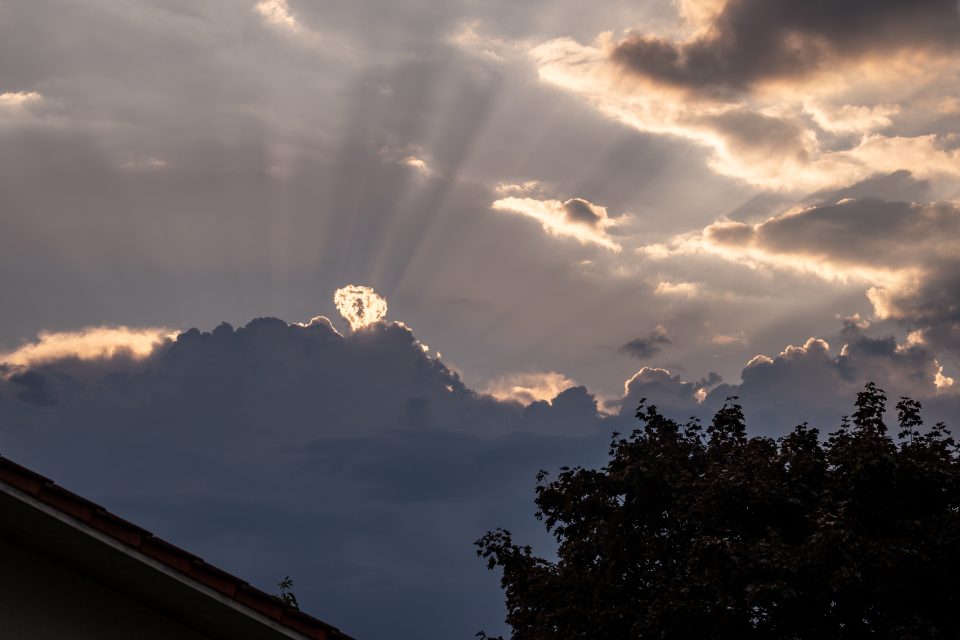 Aufziehendes Gewitter