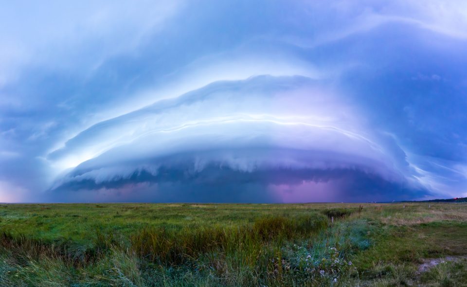 Gewitter über der Nordsee
