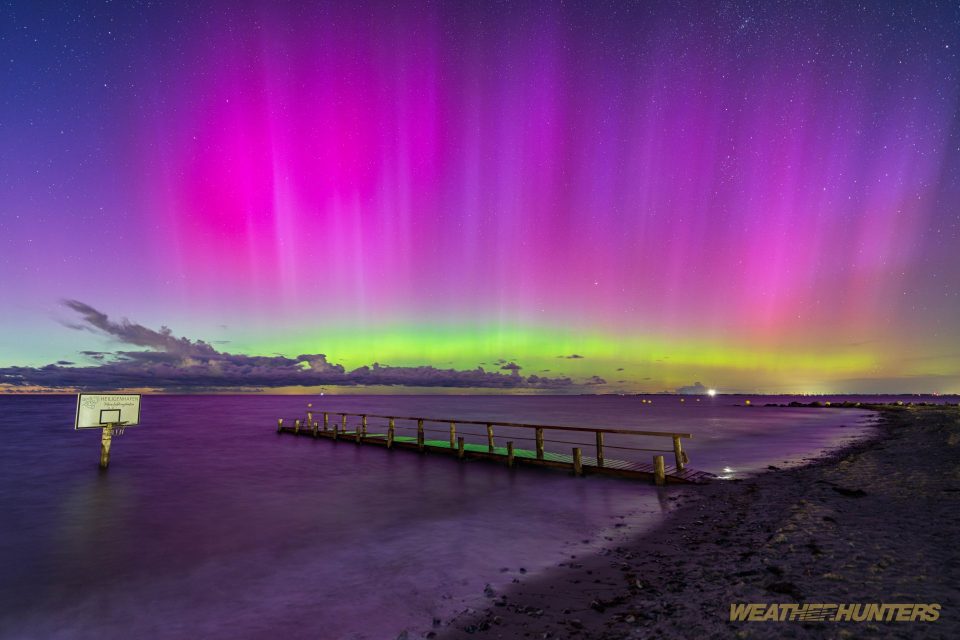Polarlicht über Heiligenhafen