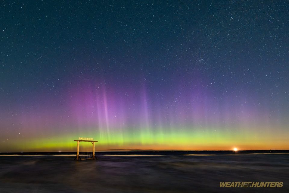 Polarlicht über Heiligenhafen