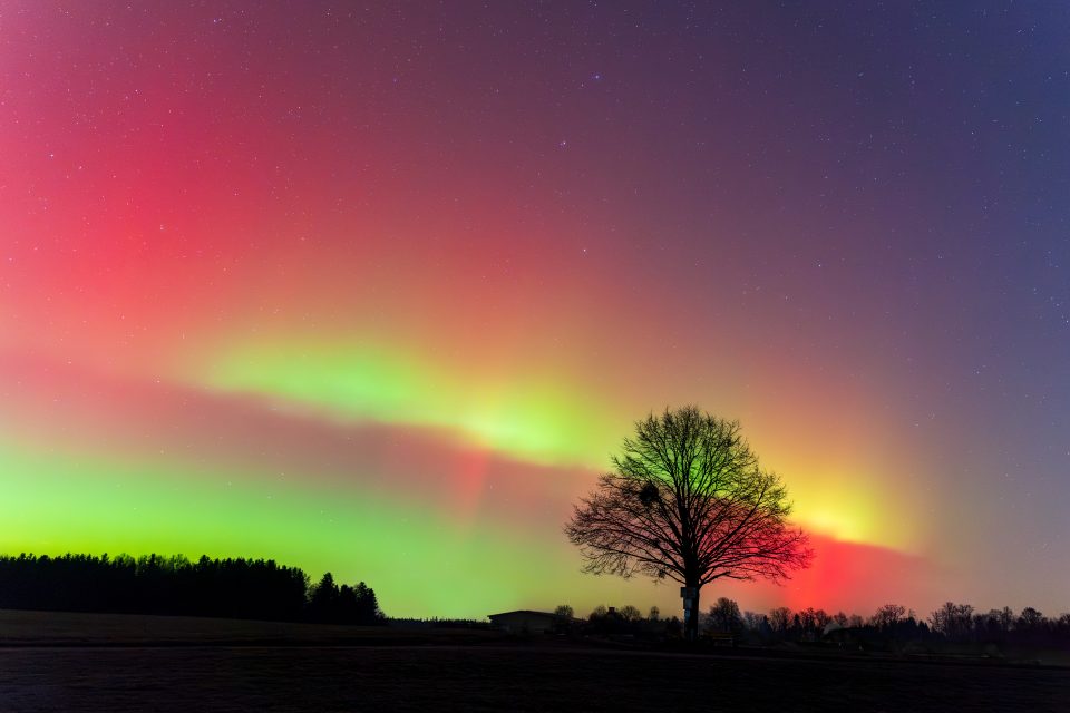 Polarlichter in Oberbayern