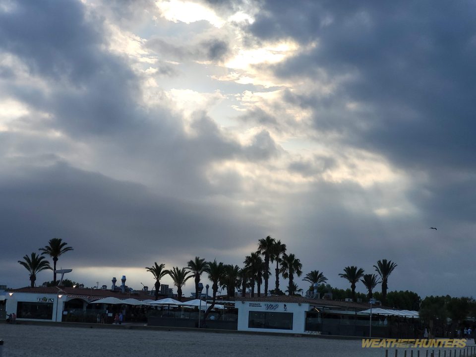 Sun breaking through