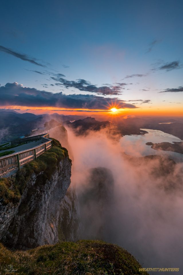 Nebel im Abendlicht
