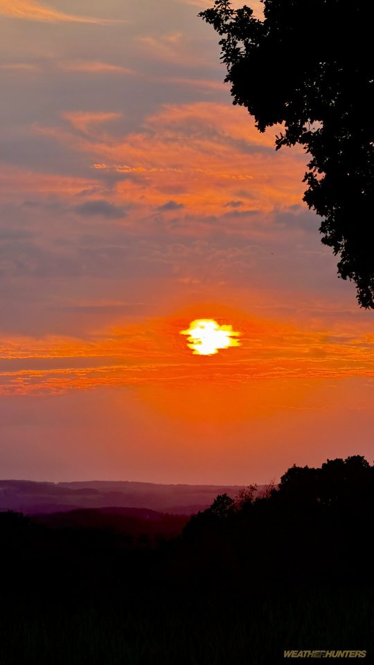 Sonnenuntergang im Westerwald