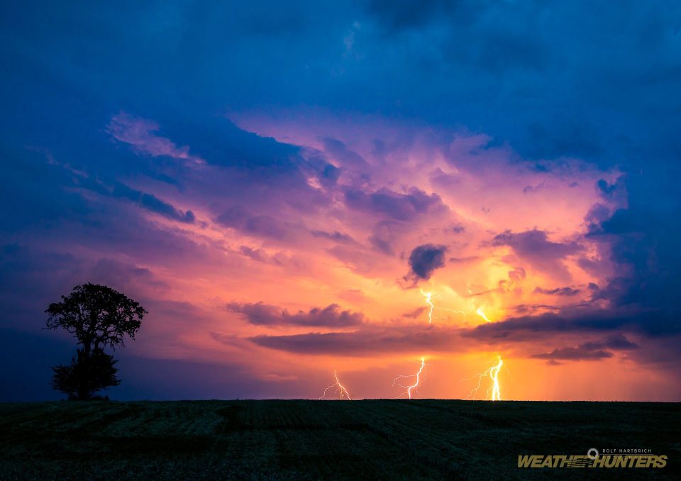 Lightning over Hohenlohe