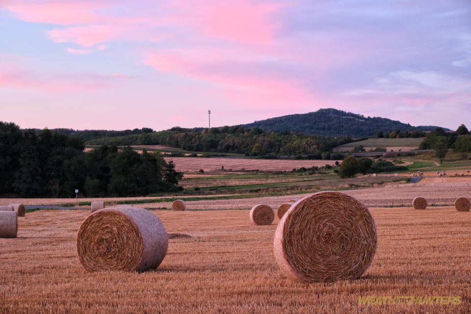 Abendrot am Hessischen Kegelspiel