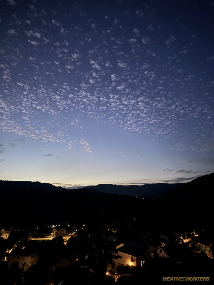 Glowing clouds