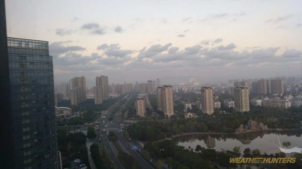 Clouds and Smog over Ningbo