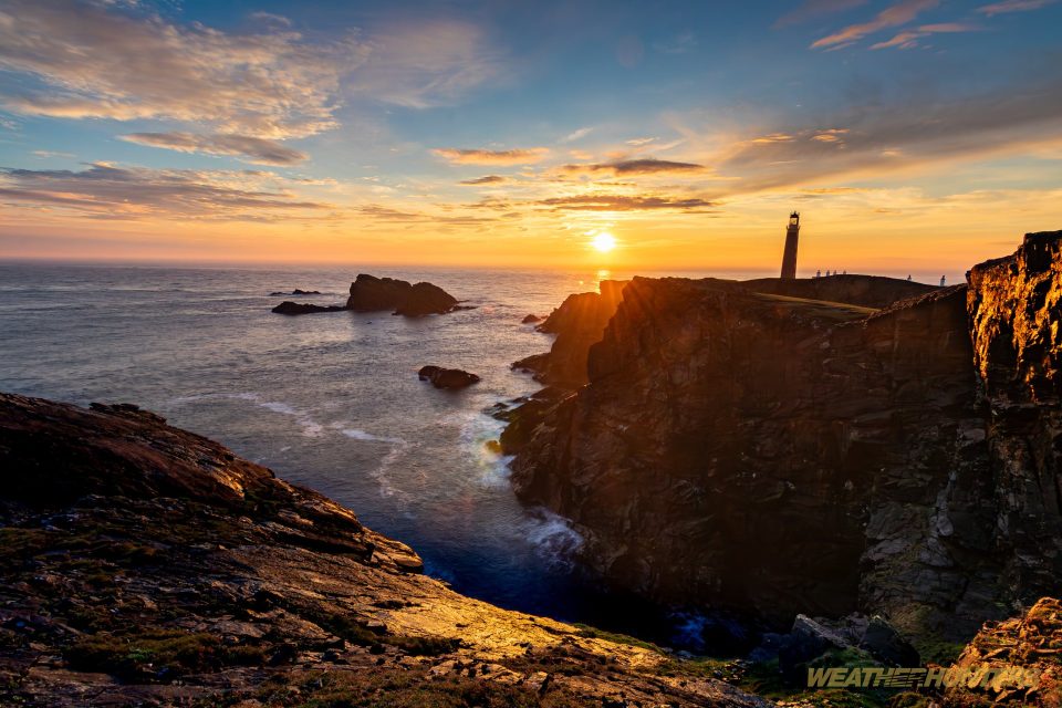 Sonnenaufgang Butt of Lewis Lighthouse Schottland